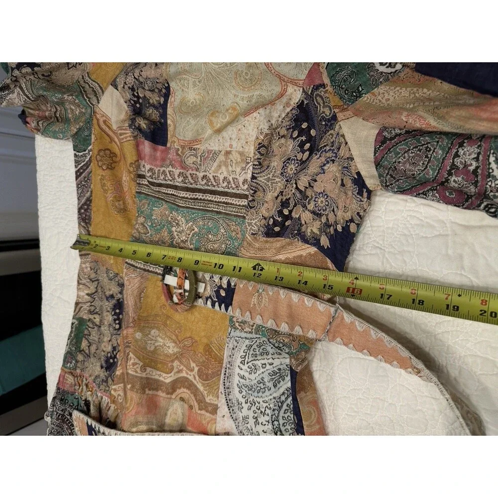 ZIMMERMANN patchwork mini dress ZIM 0 / US 2 Summer Línen‎ Blend